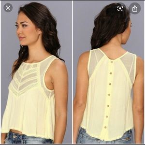 Free People Mesh Shellshock Tank L